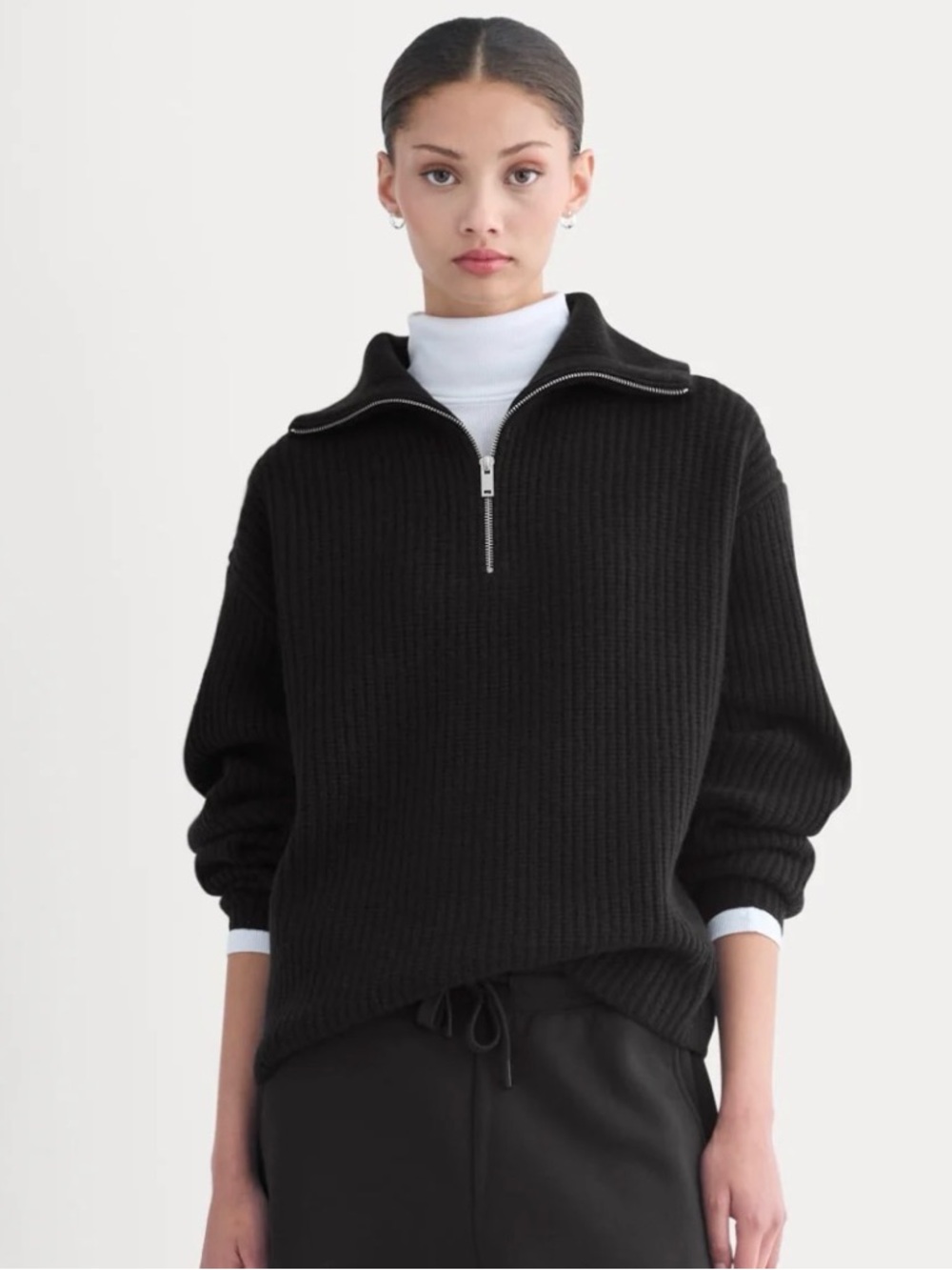 Everlane Half-Zip Sweater Luxe Merino